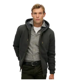 gilet - MANCHE LONGUE - vetement homme - Coton - Anthracite - Superdry