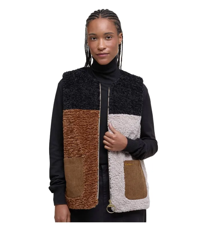 gilet - SANS MANCHE - vetement femme - Coton - Marron - Barbour