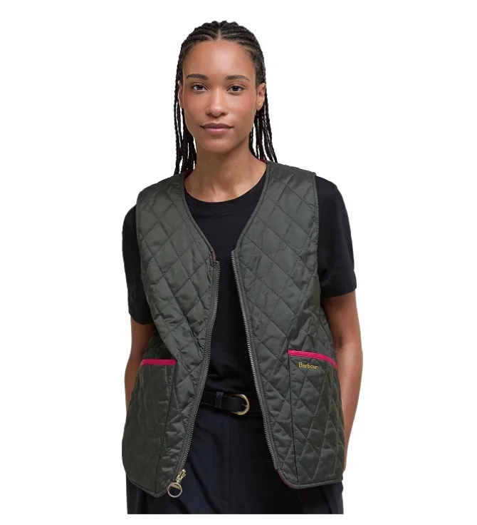 gilet - SANS MANCHE - vetement femme - Textile - Vert - Barbour