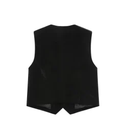 gilet - SANS MANCHE - vetement femme - Synthétique - Noir - Grace and mila