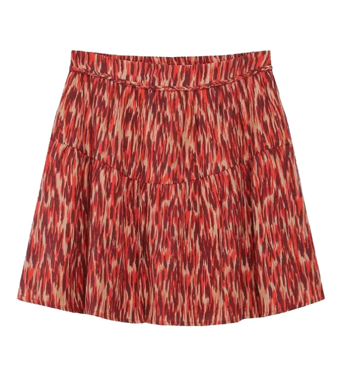 jupe - COURTE - vetement femme - Synthétique - Orange - Grace and mila