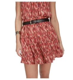 jupe - COURTE - vetement femme - Synthétique - Orange - Grace and mila