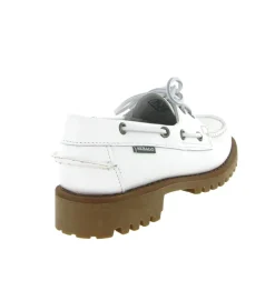 mocassins - Bateau - femme - Cuir - Blanc - Sebago