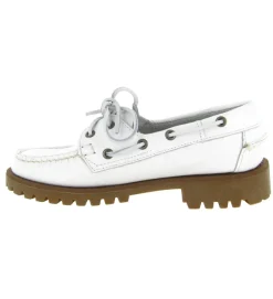 mocassins - Bateau - femme - Cuir - Blanc - Sebago
