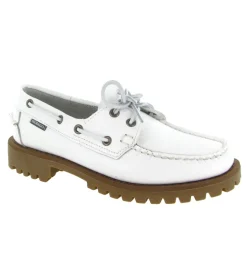 mocassins - Bateau - femme - Cuir - Blanc - Sebago