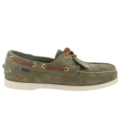 mocassins - Bateau - homme - Cuir - Kaki - Sebago