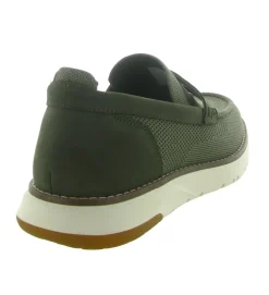 mocassins - Bateau - homme - Cuir - Kaki - Schmoove
