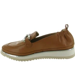 mocassins - Compensé - femme - Cuir - Marron - Xsa