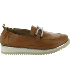 mocassins - Compensé - femme - Cuir - Marron - Xsa