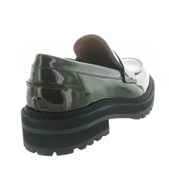 mocassins - Compensé - femme - Cuir - Vert - Billi bi