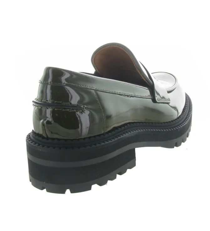 mocassins - Compensé - femme - Cuir - Vert - Billi bi