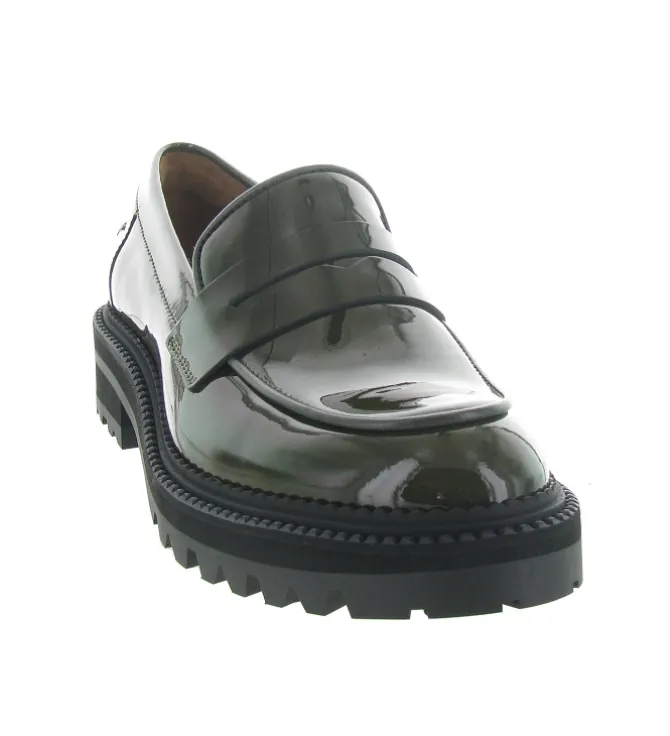 mocassins - Compensé - femme - Cuir - Vert - Billi bi