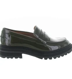 mocassins - Compensé - femme - Cuir - Vert - Billi bi