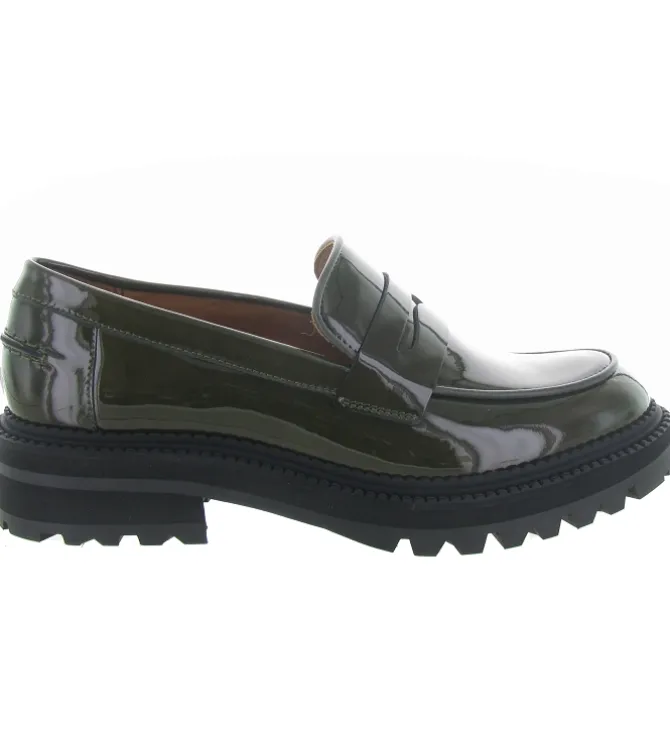 mocassins - Compensé - femme - Cuir - Vert - Billi bi