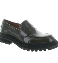 mocassins - Compensé - femme - Cuir - Vert - Billi bi