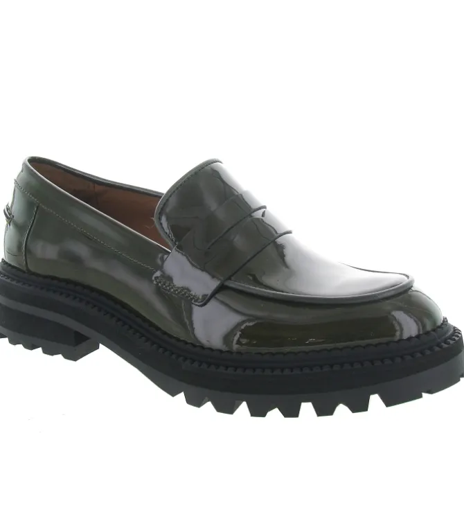 mocassins - Compensé - femme - Cuir - Vert - Billi bi