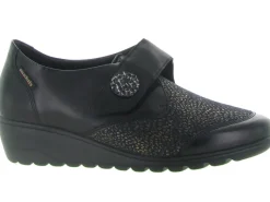 mocassins - Compensé - femme - Cuir - Noir - Mephisto