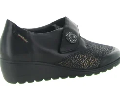 mocassins - Compensé - femme - Cuir - Noir - Mephisto