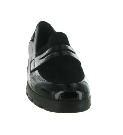 mocassins - Compensé - femme - Cuir - Noir - Mephisto