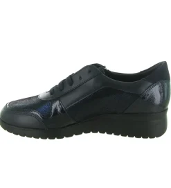 mocassins - Compensé - femme - Cuir - Bleu Marine - Mephisto