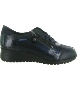 mocassins - Compensé - femme - Cuir - Bleu Marine - Mephisto