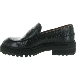 mocassins - Compensé - femme - Cuir - Noir - Billi bi
