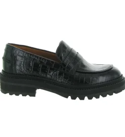 mocassins - Compensé - femme - Cuir - Noir - Billi bi