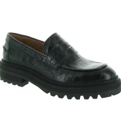 mocassins - Compensé - femme - Cuir - Noir - Billi bi