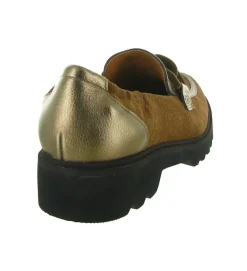 mocassins - Compensé - femme - Cuir - Marron - Fugitive