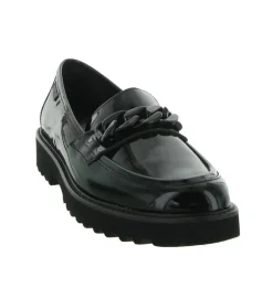 mocassins - Compensé - femme - Cuir - Noir - Mephisto