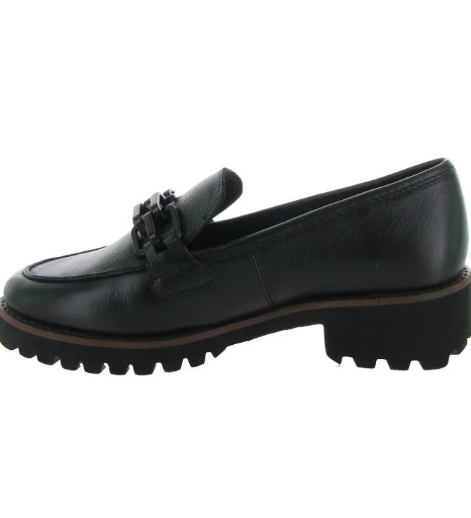 mocassins - Compensé - femme - Cuir - Noir - Ara