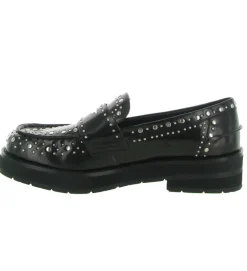 mocassins - Compensé - femme - Cuir - Noir - Bibi lou