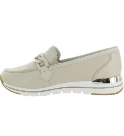 mocassins - Compensé - femme - Cuir - Beige - Remonte