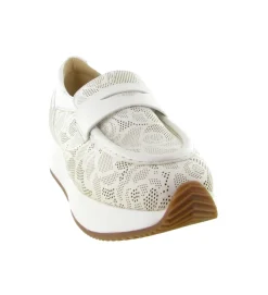 mocassins - Compensé - femme - Cuir - Blanc - Softwaves