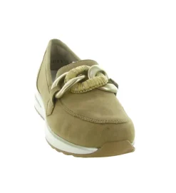 mocassins - Compensé - femme - Cuir - Beige - Remonte