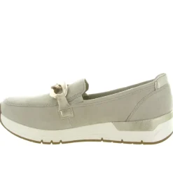mocassins - Compensé - femme - Cuir - Or - Rieker