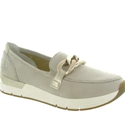 mocassins - Compensé - femme - Cuir - Or - Rieker