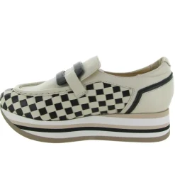 mocassins - Compensé - femme - Cuir - Noir - Softwaves
