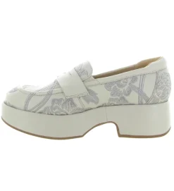 mocassins - Compensé - femme - Cuir - Beige - Softwaves
