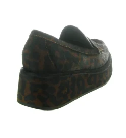 mocassins - Compensé - femme - Fourrure synthétique - Léopard - Bibi lou