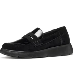 mocassins - Compensé - femme - Nubuck - Noir - Geox