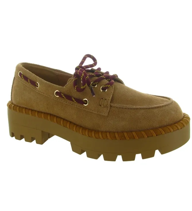 mocassins - Compensé - femme - Nubuck - Marron - Colors of california