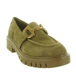 mocassins - Compensé - femme - Nubuck - Marron - Julie dee