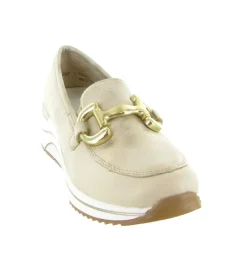 mocassins - Compensé - femme - Nubuck - Beige - Remonte