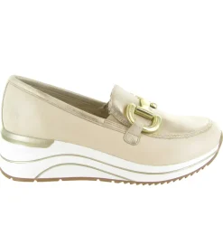 mocassins - Compensé - femme - Nubuck - Beige - Remonte