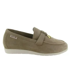 mocassins - Compensé - femme - Nubuck - Taupe - Mephisto