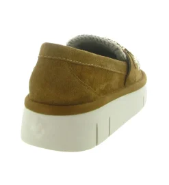 mocassins - Compensé - femme - Nubuck - Chestnut - Mou