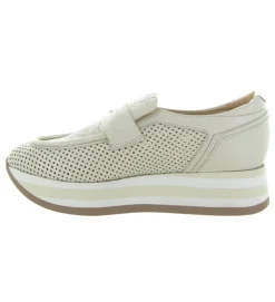 mocassins - Compensé - femme - Nubuck - Crème - Softwaves