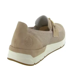 mocassins - Compensé - femme - Synthétique - Rose - Rieker