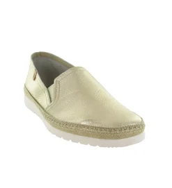 mocassins - Décontracté - femme - Cuir - Or - Verbenas